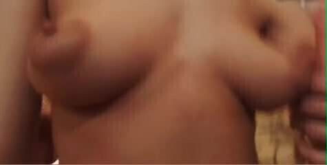 Puffy nips being sucked by her female friend