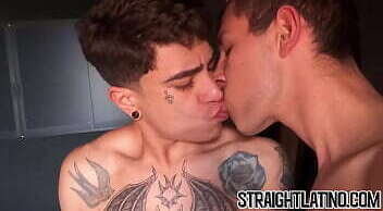 Straight Latino teens turned having intense foursome