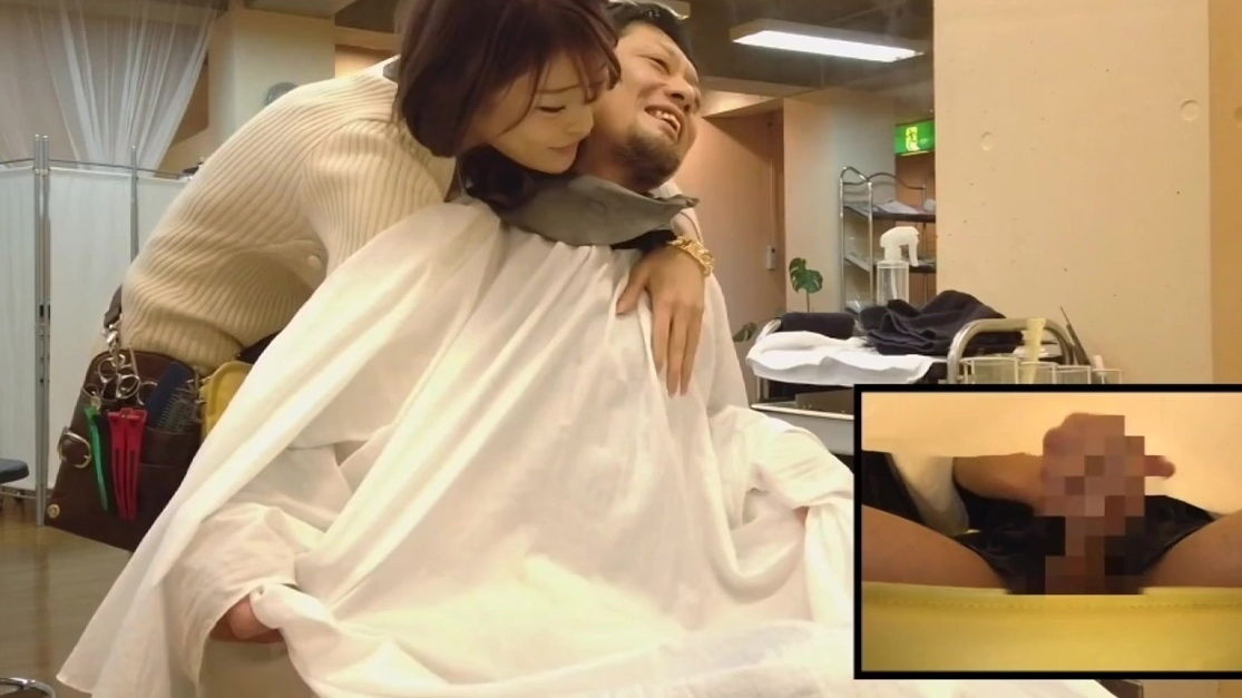 Asian hairdresser gives handjobs blowjobs clients
