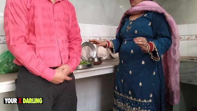 Wife's Stepmother fucking in the kitchen when she makes dinner for me