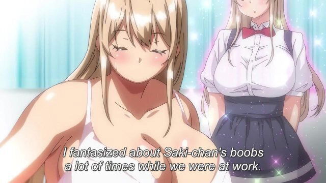 Boobed Blonde Loves Tongue Kissing From Manager Anime Hentai 1080p
