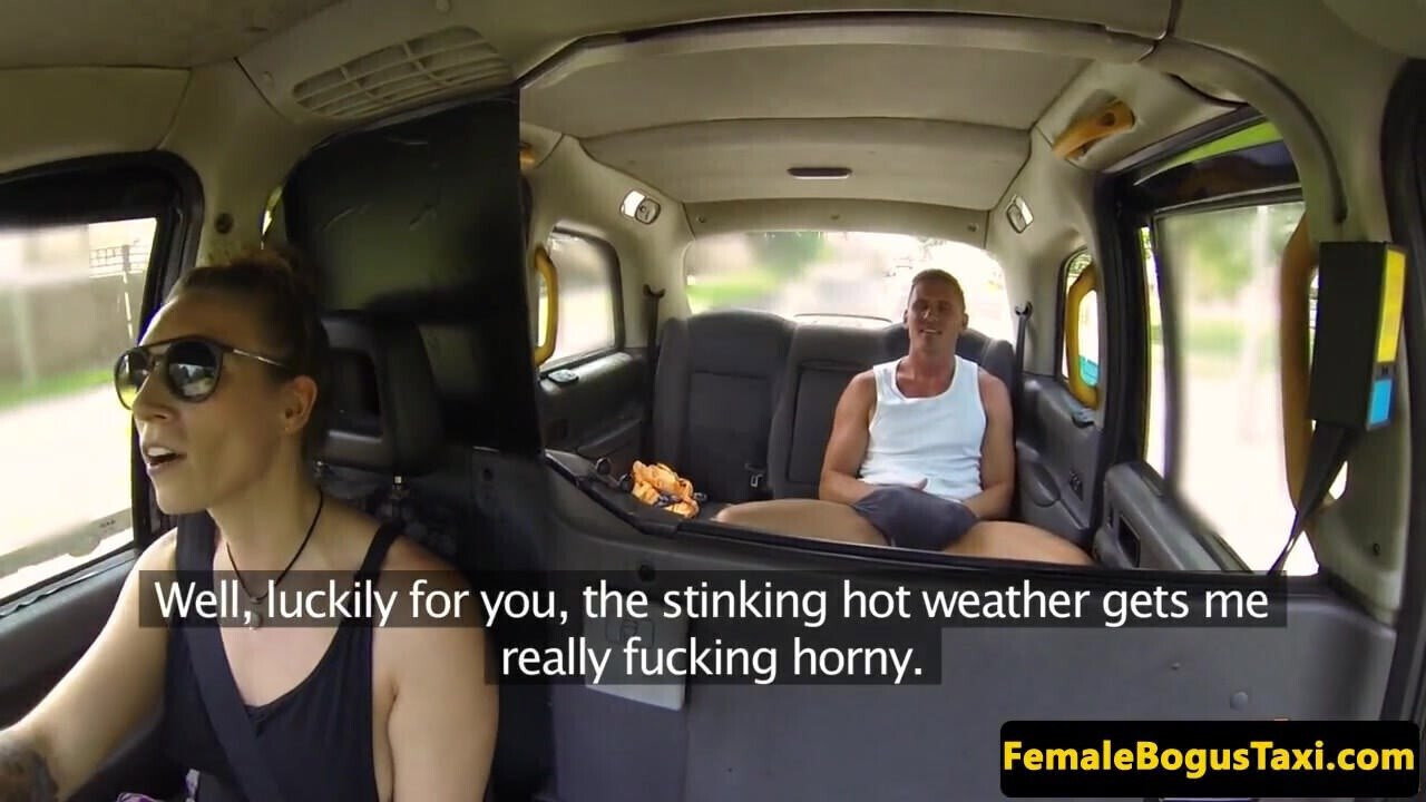 British cabbie doggystyled passenger