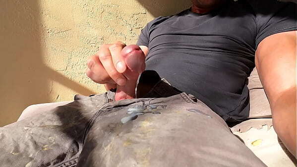 Grey pants cumshot compilation part