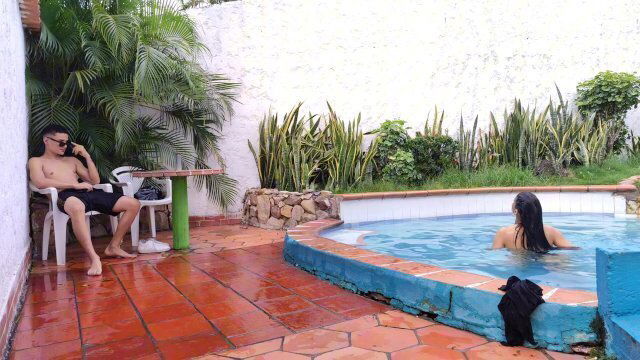 MADRASTRA INVITES POOL FUCK