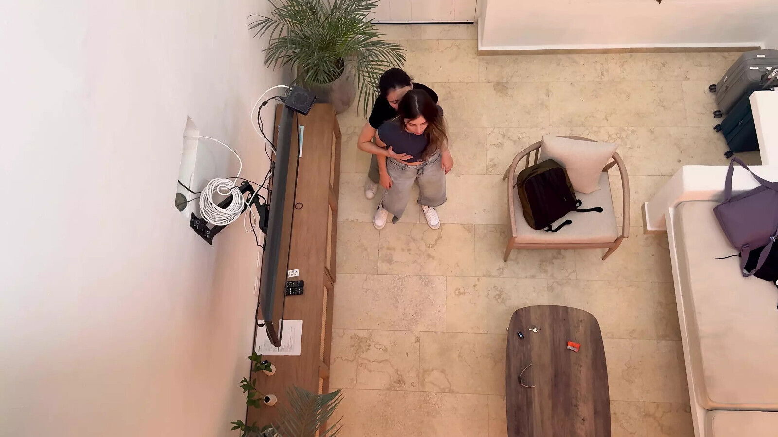 lesbians caught camera