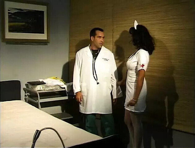 Lucky doctor bangs MILF nurse hospital