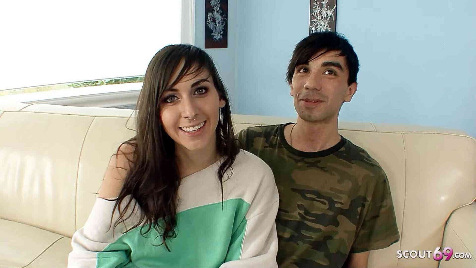 Real Teen Couple Pickup seduce First Casting