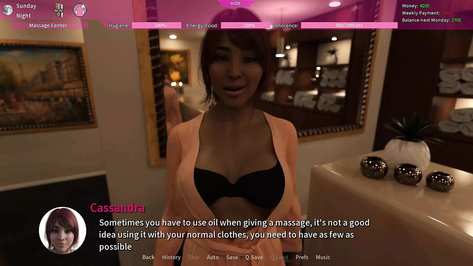 Innocence Cash: Girl Works Massage Center, Liked Episode