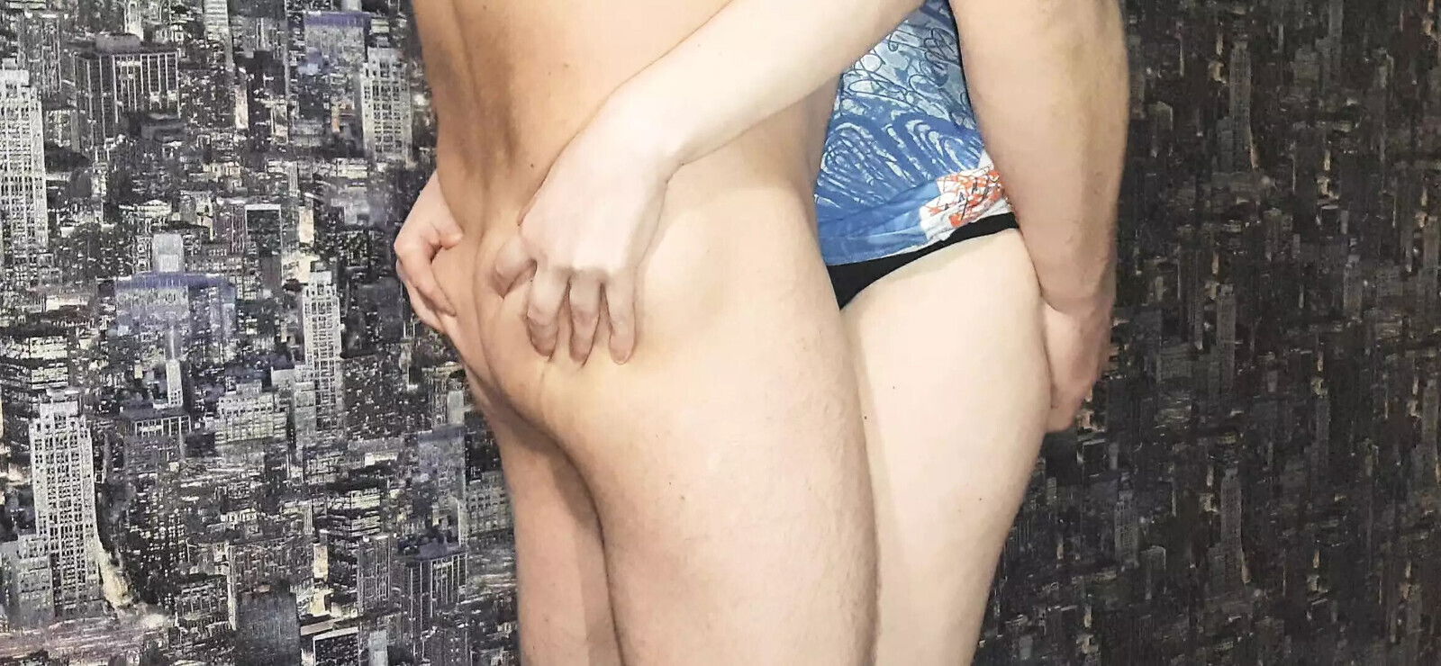 stepmother's friend waiting after shower