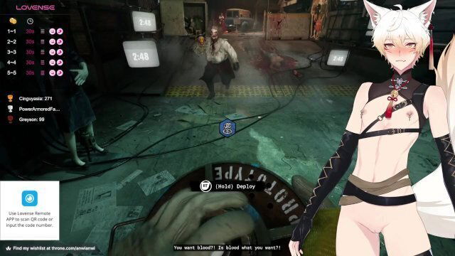 cuntboy vtuber front viewers while playing games