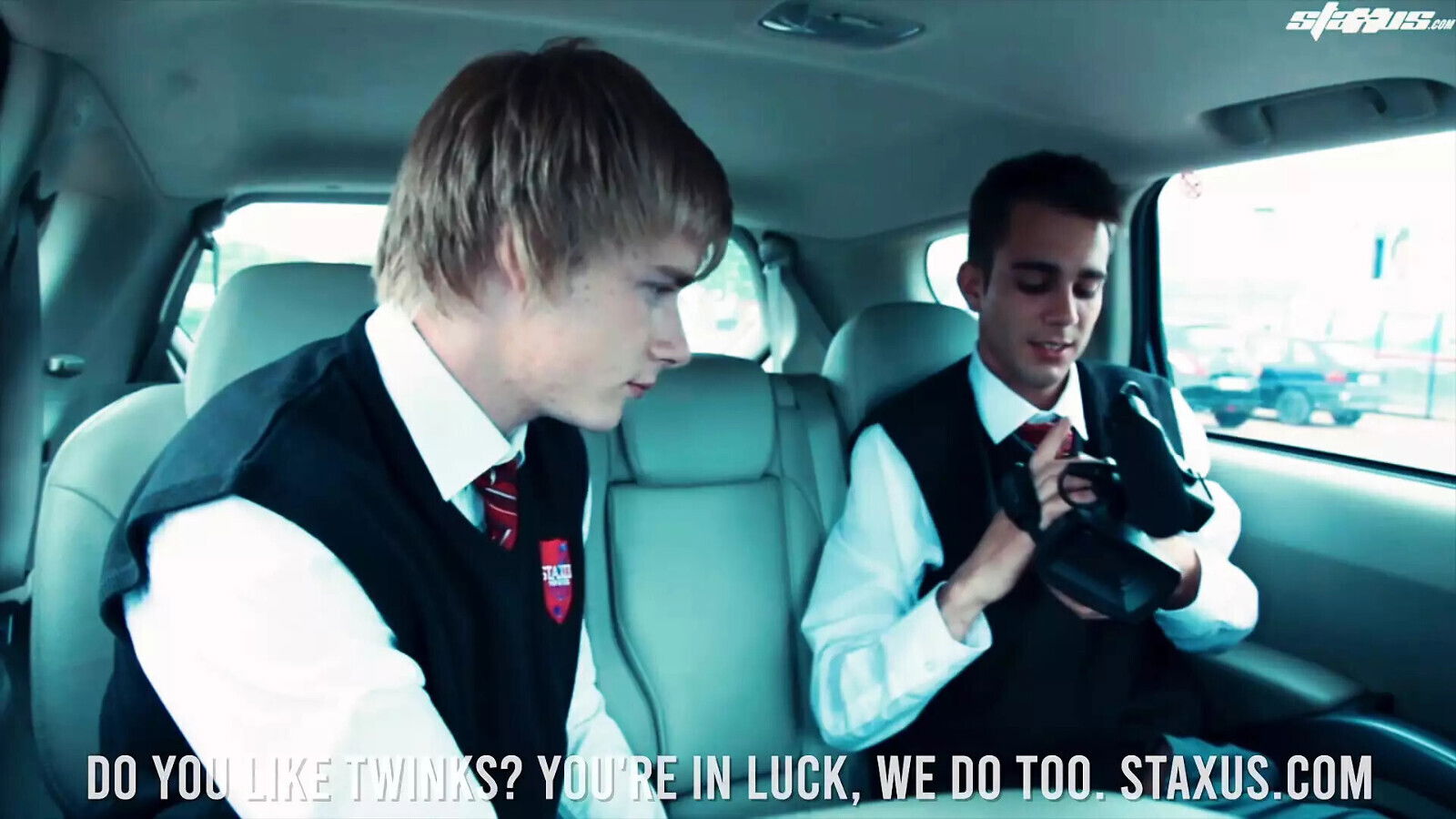 SCHOOLBOYS SUCK SUPERMARKET CAR-PARK