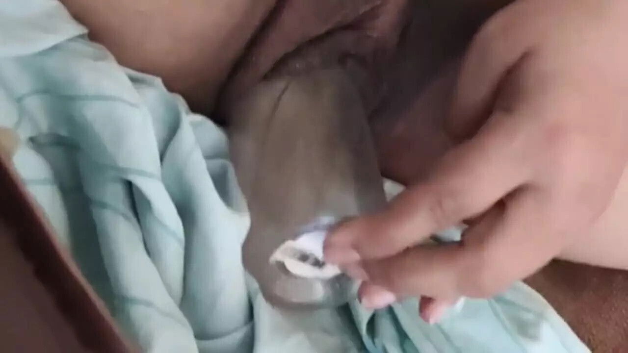 Masturbating with Perfume Bottle Stepsister's Guest Room