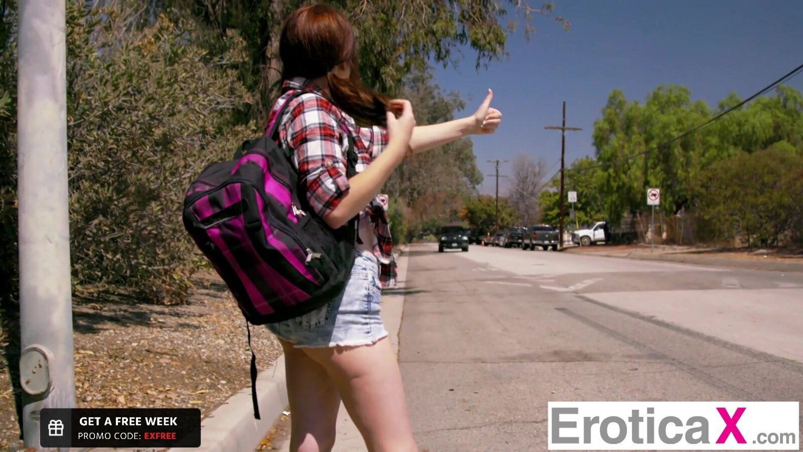 EroticaX Hitchhiking Beauty Makes Love Stranger