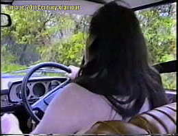 Bank manager Mrs Elizabeth Hogben'_s 1st nude drive.