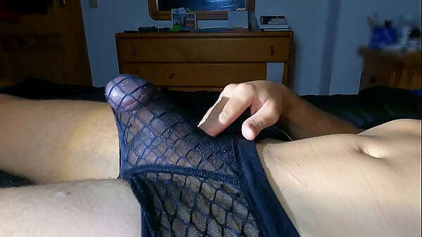 Night erection cumshot through gallumbos