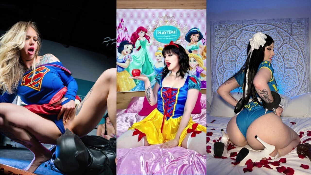 Trying sexy drag costumes with Jenny Rose Halloween fun!