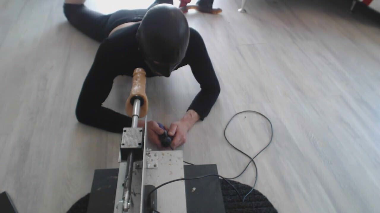 Face fucking before extreme huge toys