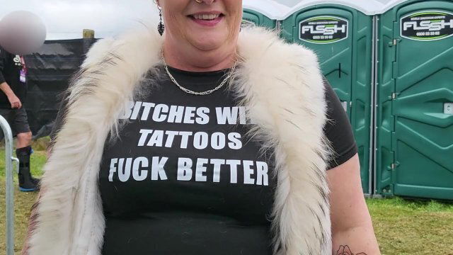 Kiwi trashy MILF slut public display motor racing