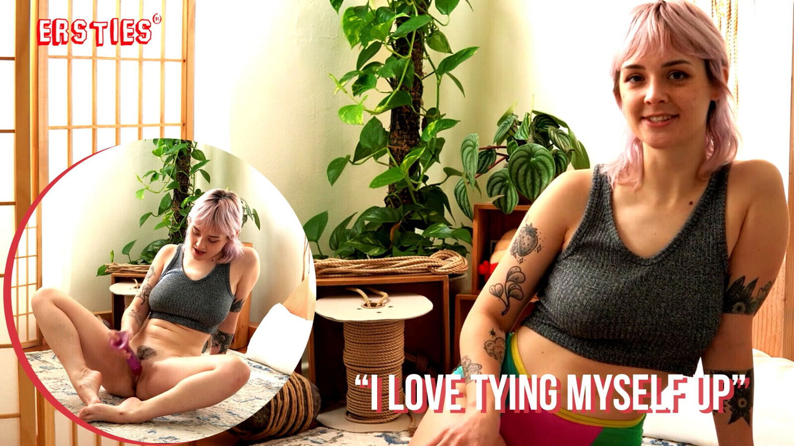 Ersties American Likes Feeling Rope Against Skin