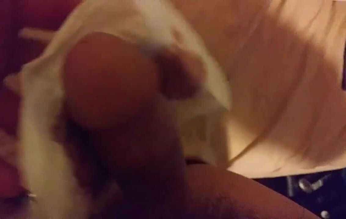 Masturbating, Sucking Cumming used Maxipad