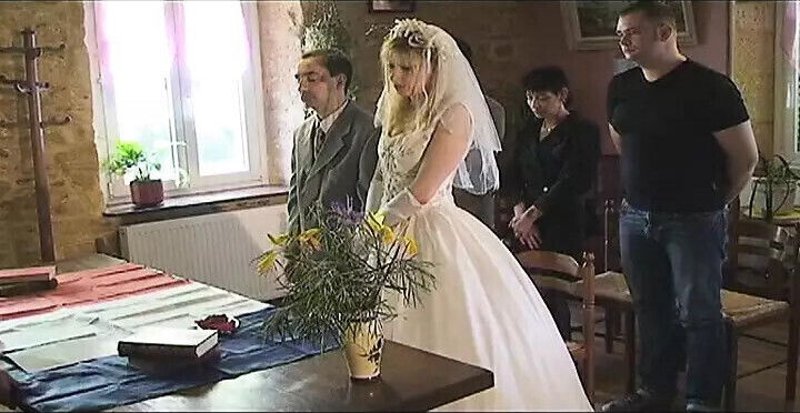 Horny French godmother gets gangbanged wedding