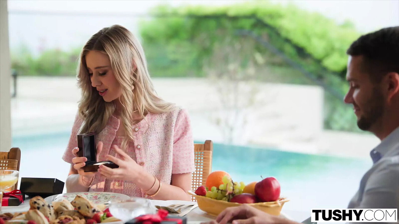 TUSHY Anal-Curious Hottie Haley Hubby Play With Toys