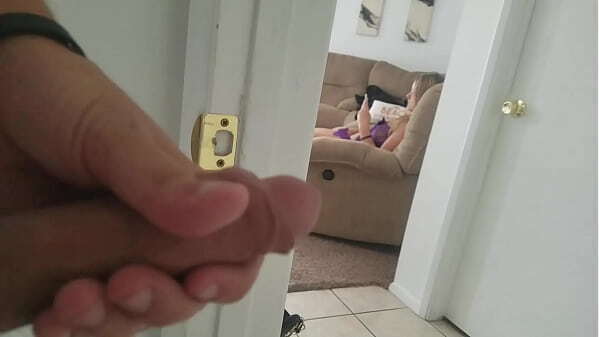 Caught Masturbating Watching Porn! Then Fucked Couch