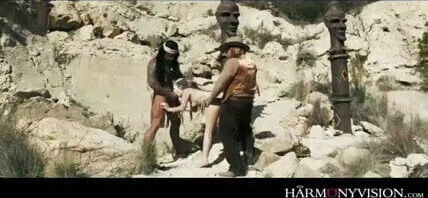 Cowboy Indian fuck warrior girl desert