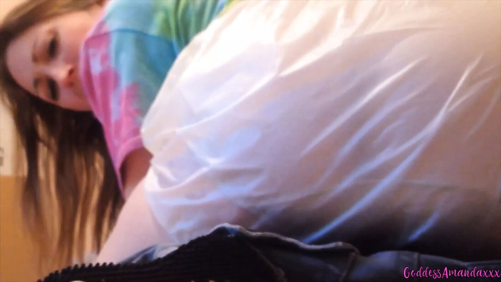 very worn panty plastic pants panty sucker