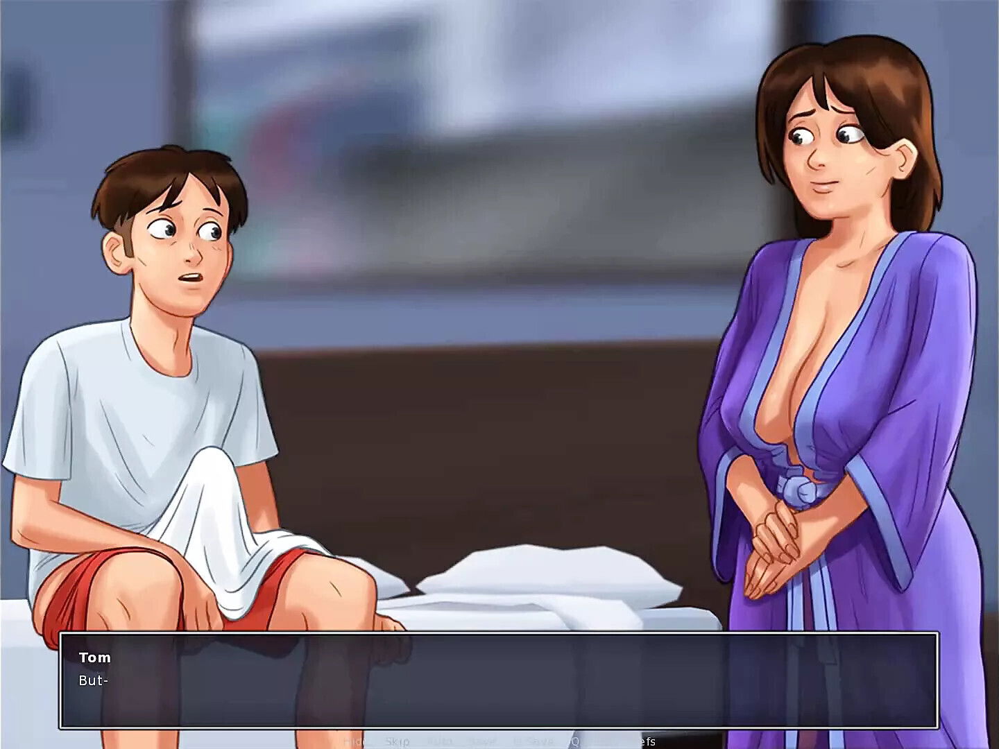 Summertime Saga: Stepmom Caught Stepson Masturbating Underwear Ep38