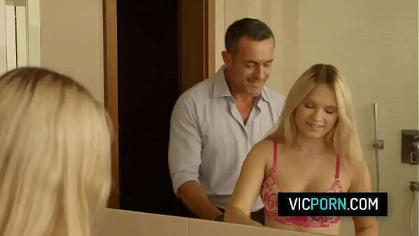 Sexy blonde teen Irina Cage gets pussy destroyed boyfriend