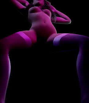 Striptease with a Hot Blonde That Dances with Music | 3D Porn