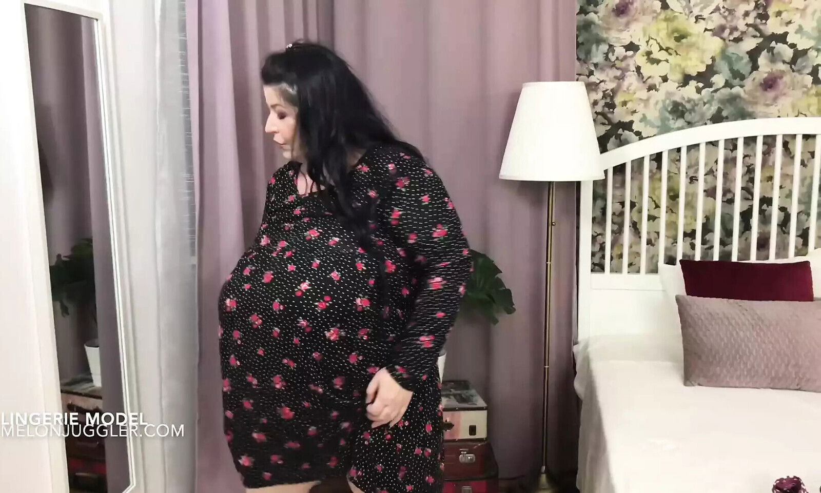 Massive Natalie Fiore lingerie model