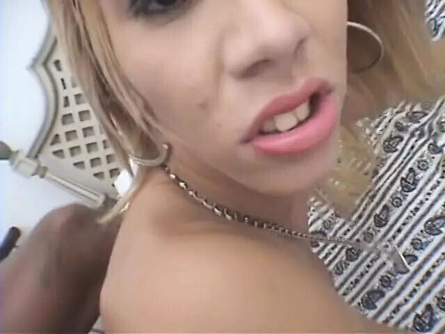 Ladyboy slut mouth fucks black then