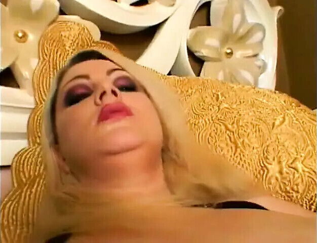 Blonde combing hairy bush gets pussy filled with hard