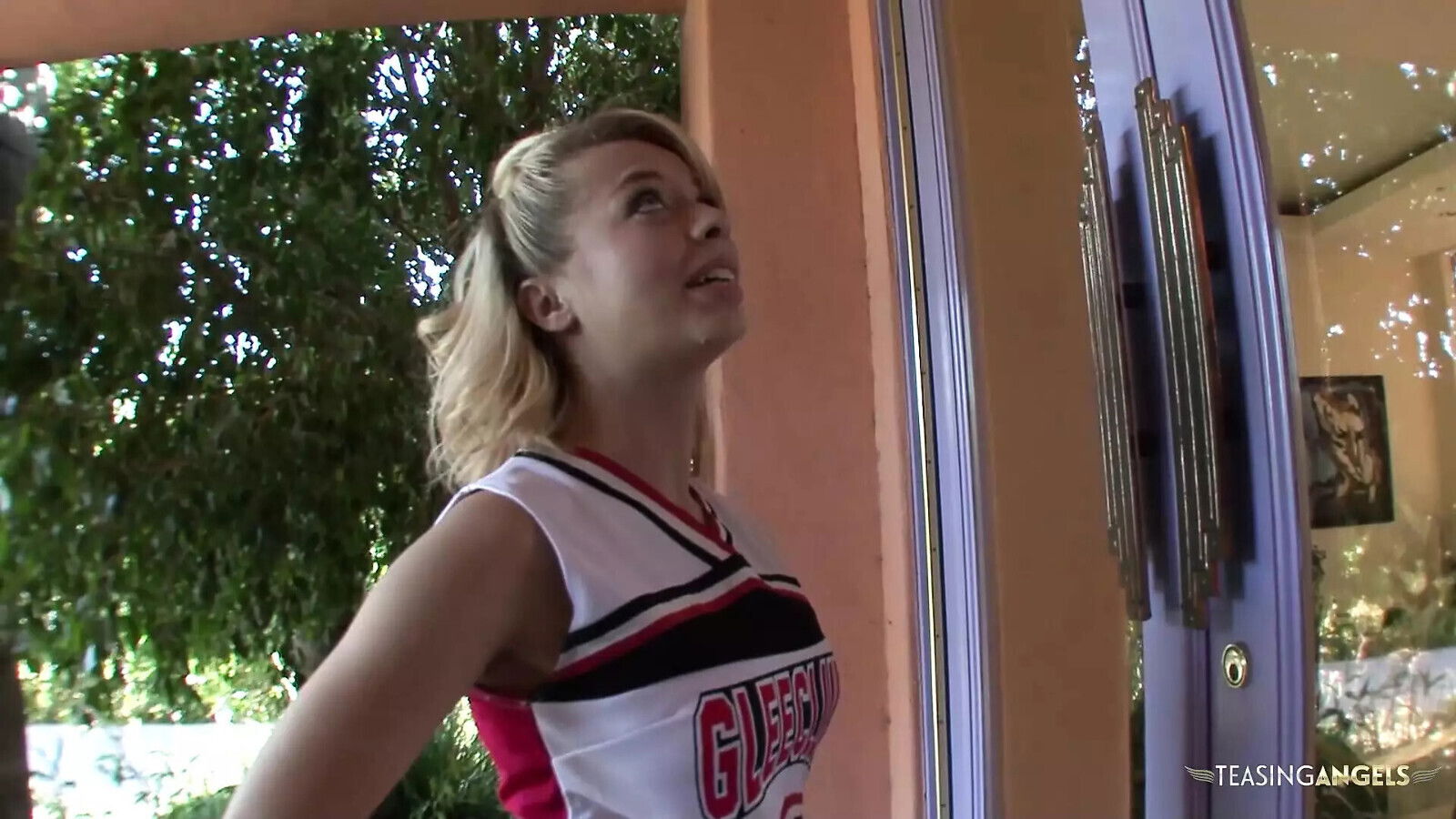 Selma gets cheerleader after giving horny coach sloppy blowjob