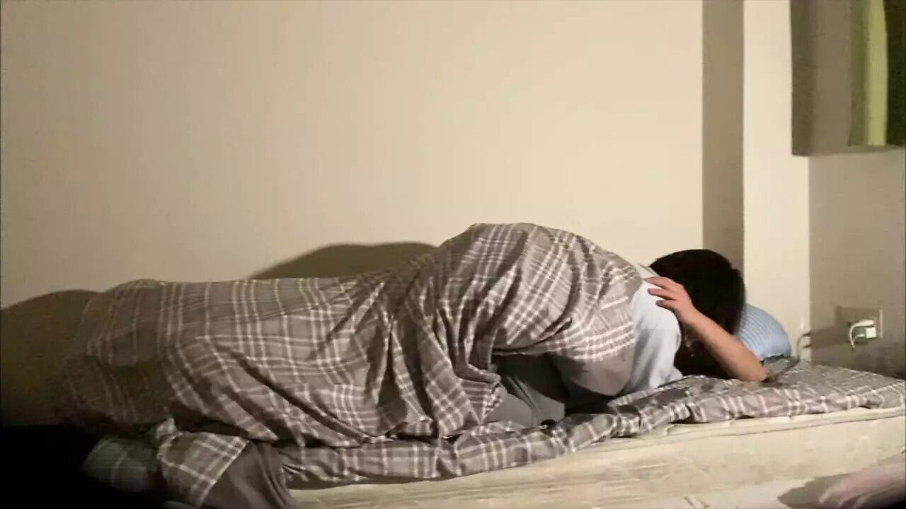 They stimulate each other's sexual zones in the futon and lick each other's nipples and clitoris.