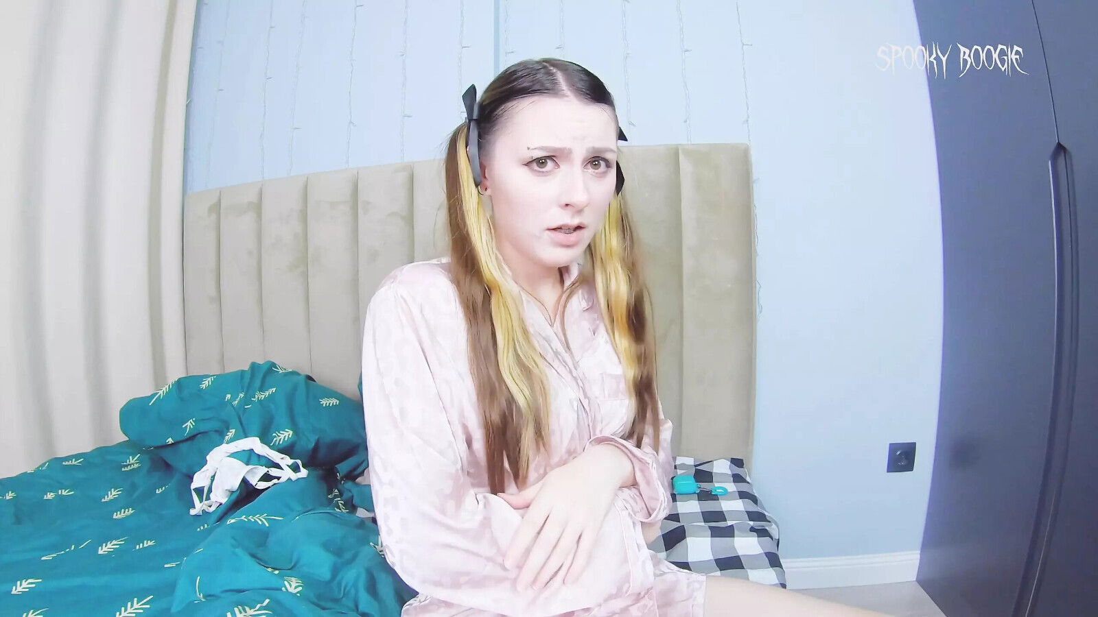 POV: Stepfather Made Cutie with Ponytails Suck Dick