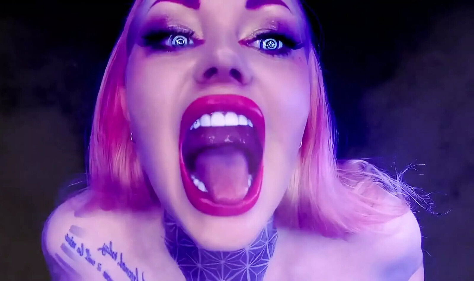 Spiraling Eyes, Lips, Voracious Mouth Total Surrender Gaze