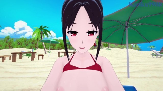 Kaguya Shinomiya have intense beach. Kaguya-sama Love Hentai