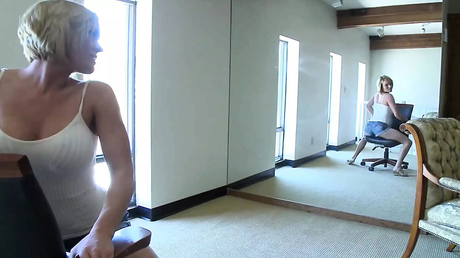 Charley Chase Licks Black Balls While Krissy Lynn Rides Dick