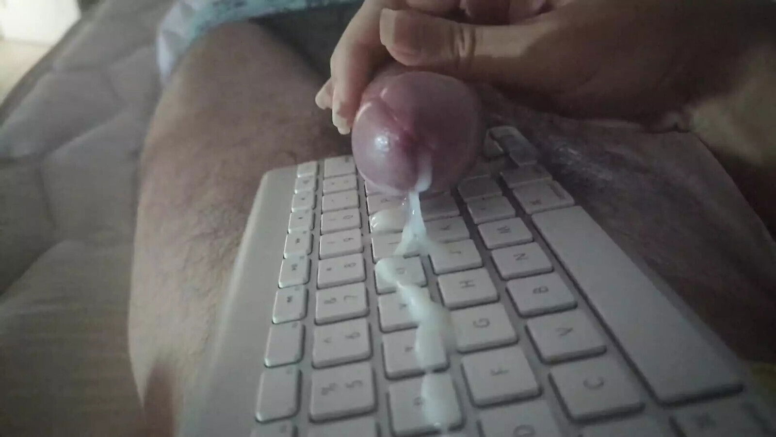 with iMac Keyboard Slomo Shot