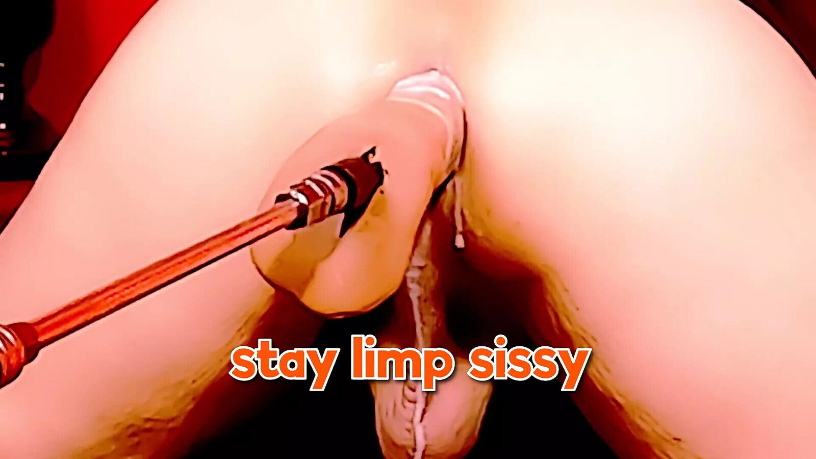 Destroying with Fuckmachine Huge Dildo