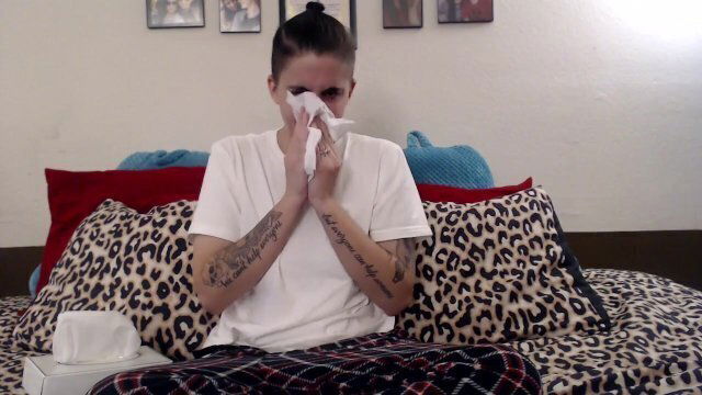 Sick Nose Blowing Cough