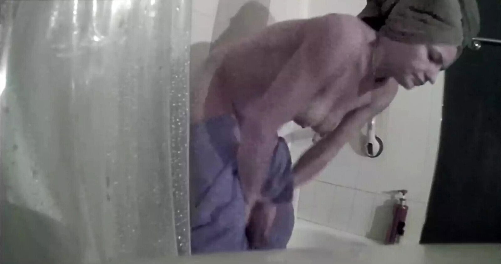 Caught bathroom masturbating