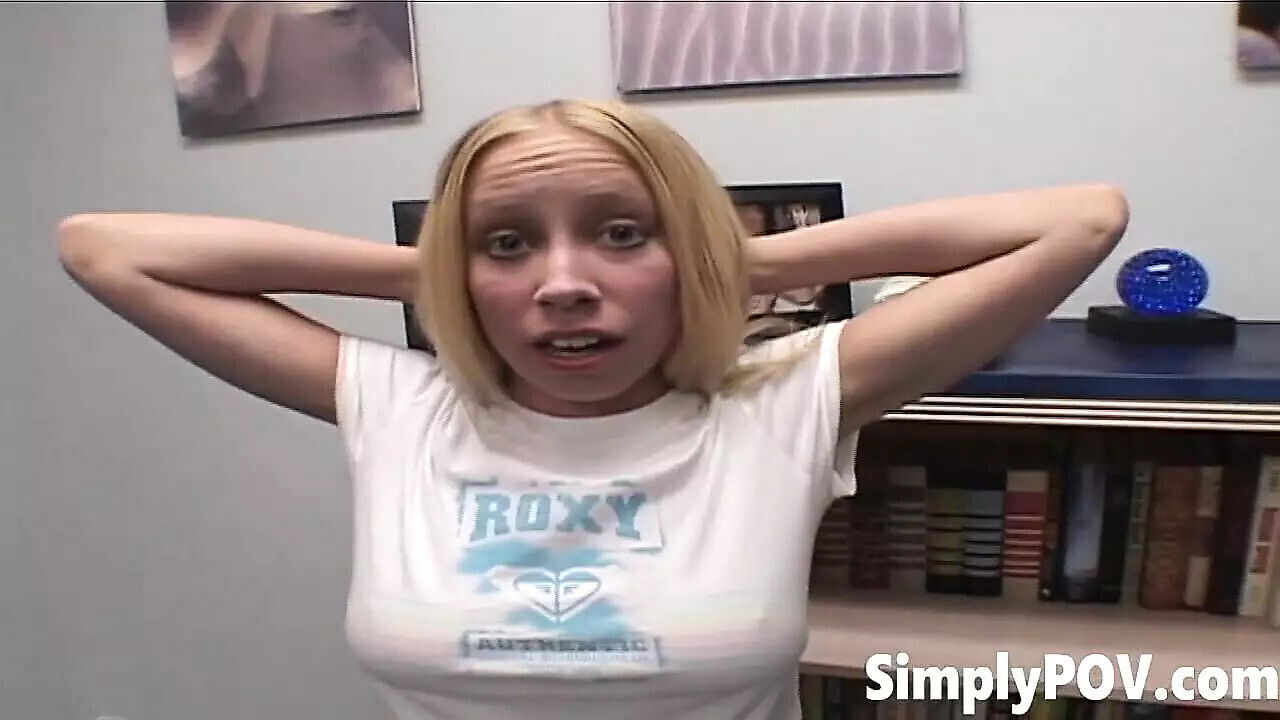 Blonde Pornstar Krysta-lynn Lovely Giving Blowjob