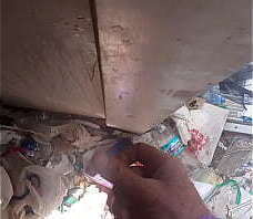 i water the wall of my house and then get off