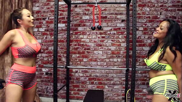 Lesbians Maxine &amp_ Nyssa Nevers Workout After Dildo Fucking!