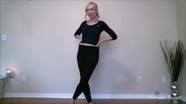 Yoga Instructor Marissa Sweet's Exposed Bellybutton, Whaletail Feet