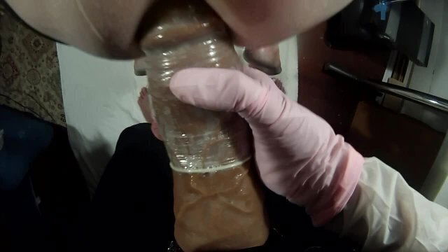 SUBMISSIVE HUSBAND-Pegged with Dick Fist